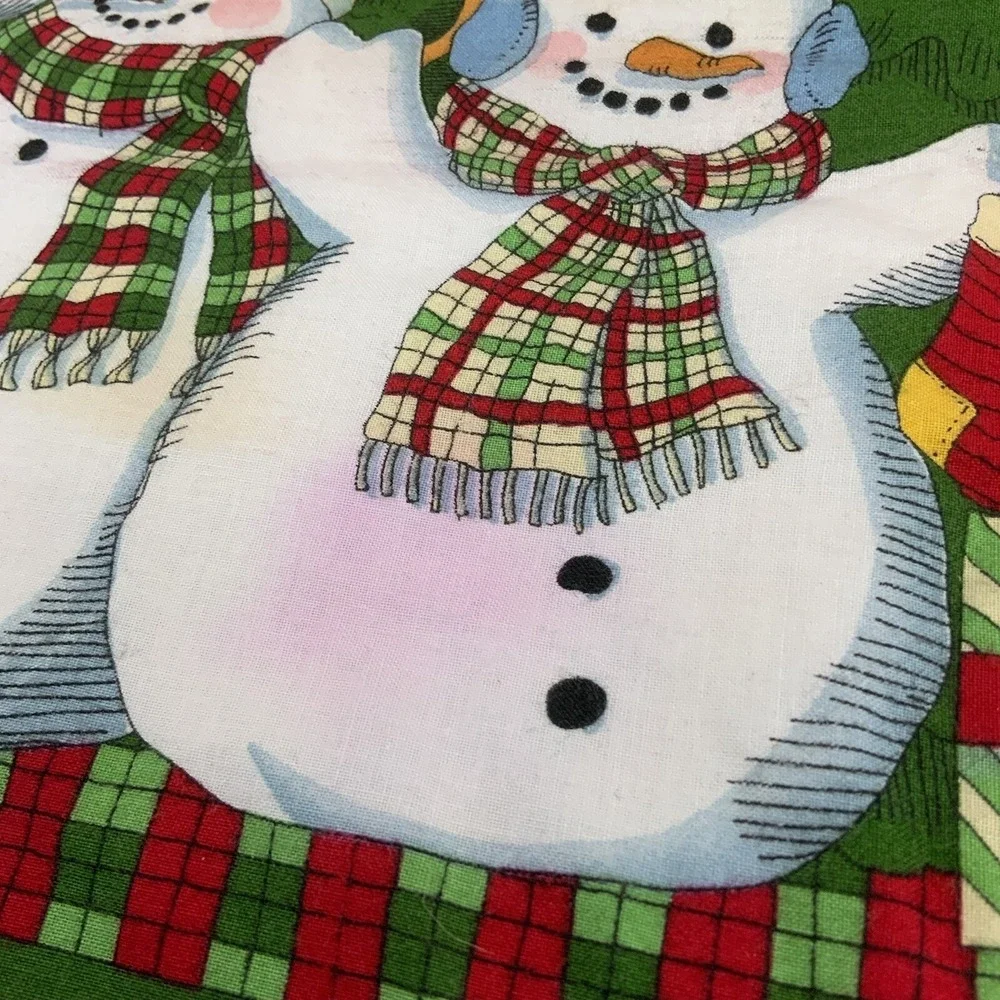 Vintage Christmas‎ Placemats Let It Snow Snowmen Lot Of 3